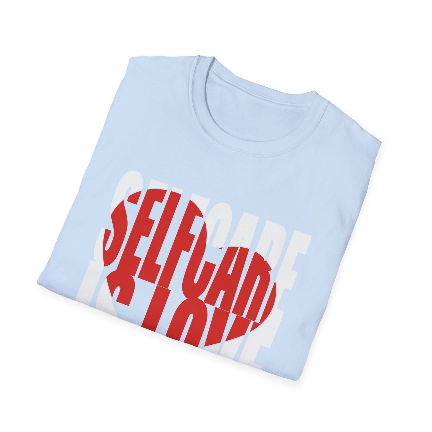 Self-Love Heart T-Shirt — Red Typography Valentine Tee