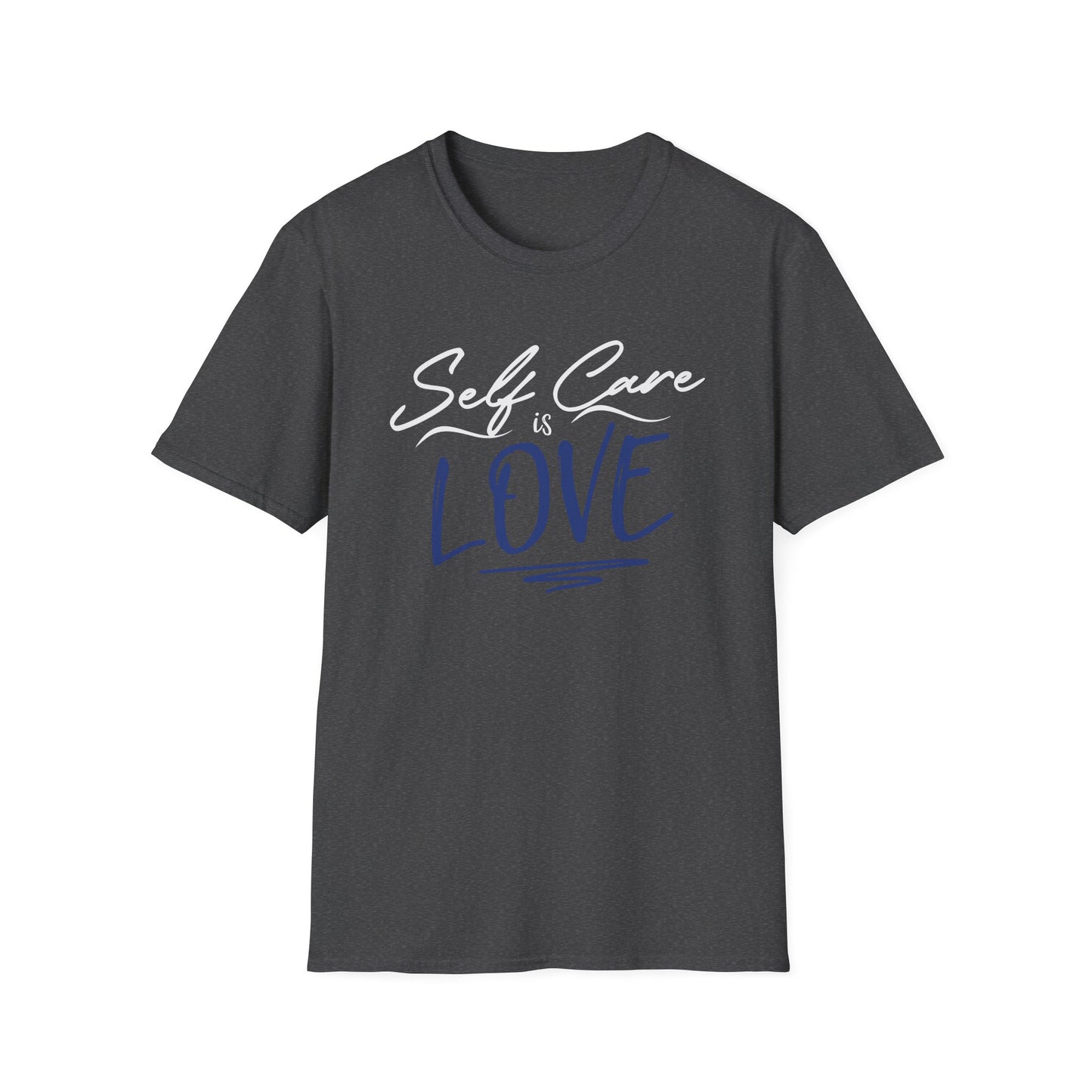Love Script T-Shirt — Handwritten Navy Love Graphic Tee