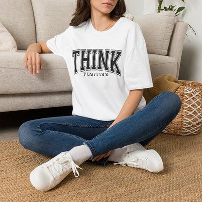 Think Positive T-Shirt — Inspirational Motivational Graphic Tee