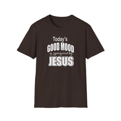 Christian Graphic T-Shirt — "Today's Good Mood: Jesus" Inspirational Faith Tee