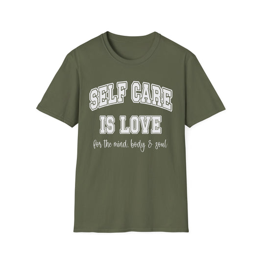 Self Care Is Love T-Shirt — Minimal Wellness Tee