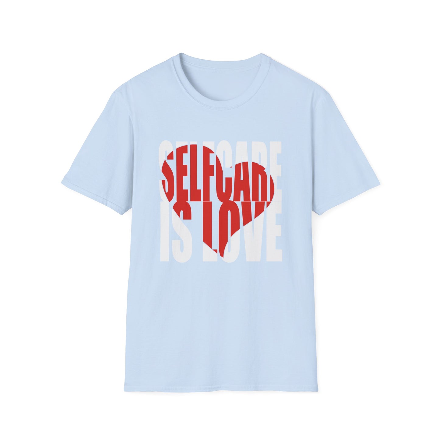 Self-Love Heart T-Shirt — Red Typography Valentine Tee