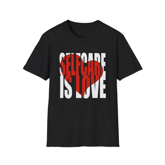 Self-Love Heart T-Shirt — Red Typography Valentine Tee