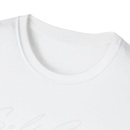Love Script T-Shirt — Handwritten Navy Love Graphic Tee