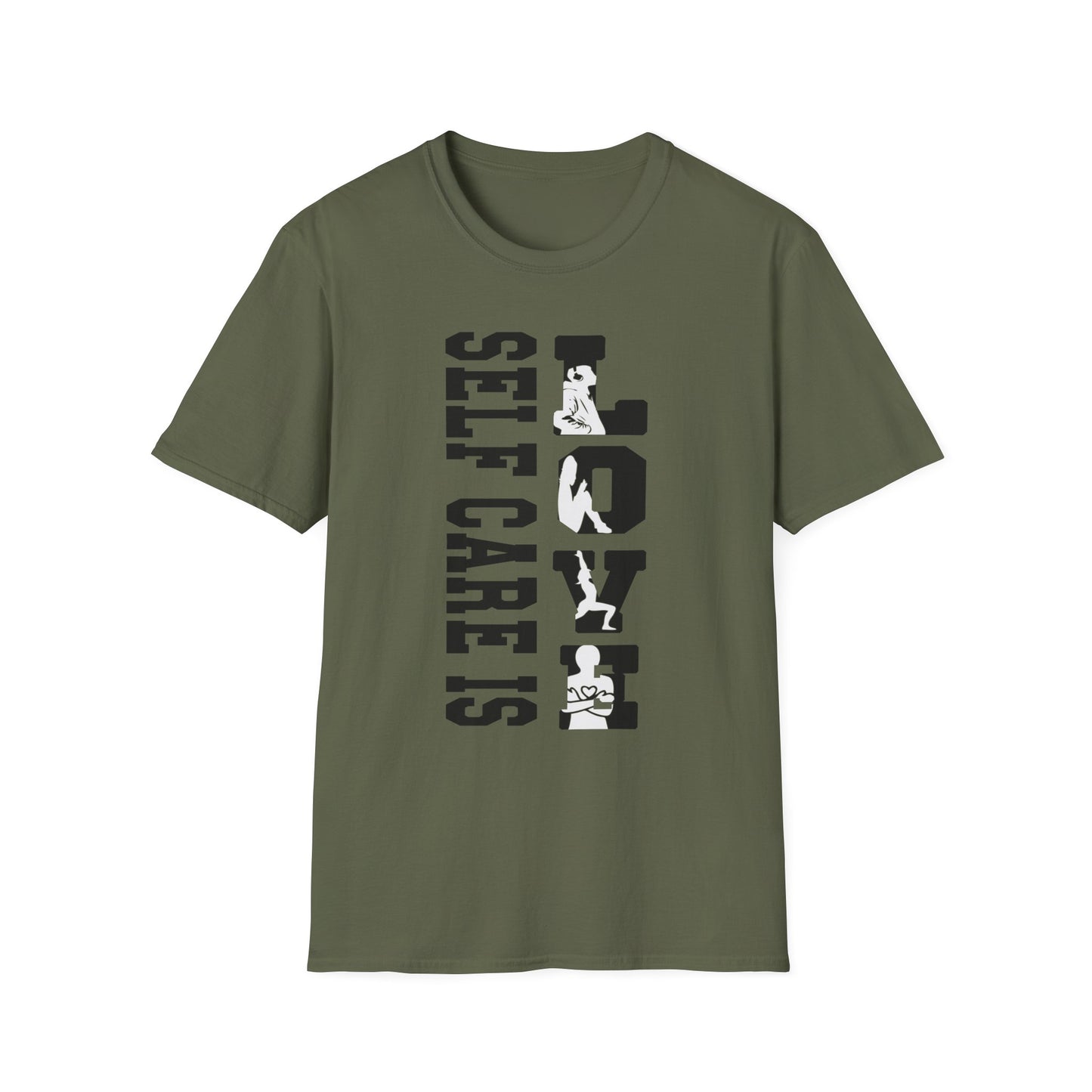 Self Care Is Love Vertical Graphic T-Shirt