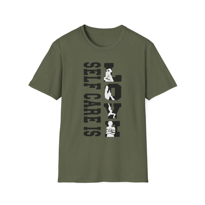 Self Care Is Love Vertical Graphic T-Shirt