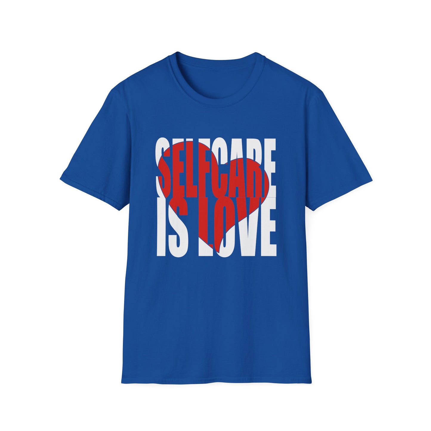 Self-Love Heart T-Shirt — Red Typography Valentine Tee