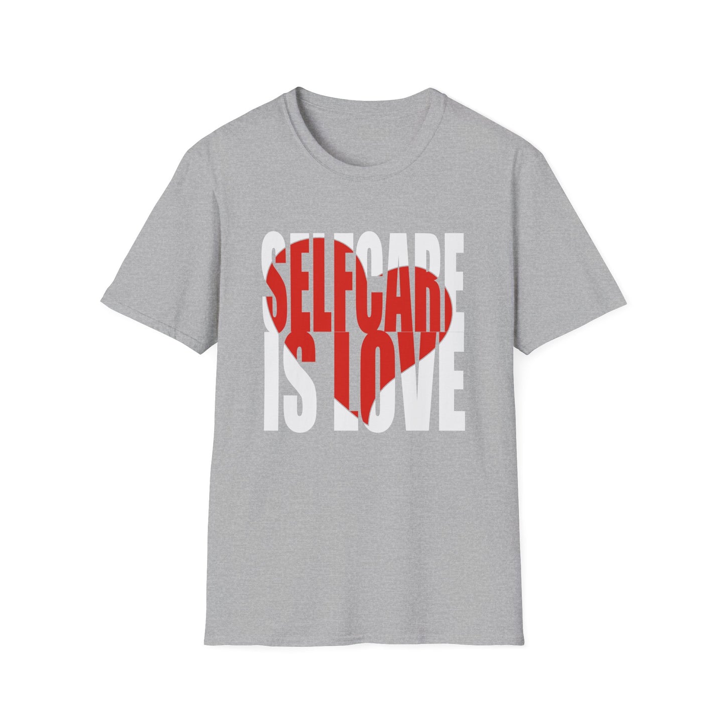 Self-Love Heart T-Shirt — Red Typography Valentine Tee