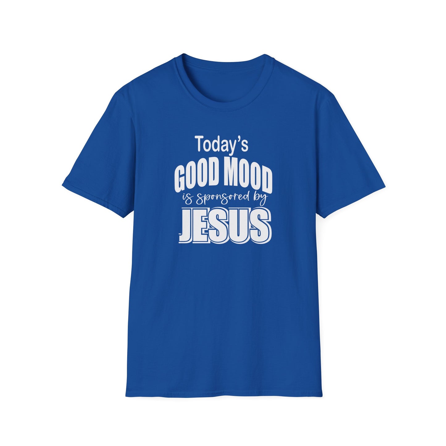 Christian Graphic T-Shirt — "Today's Good Mood: Jesus" Inspirational Faith Tee