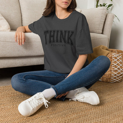 Think Positive T-Shirt — Inspirational Motivational Graphic Tee