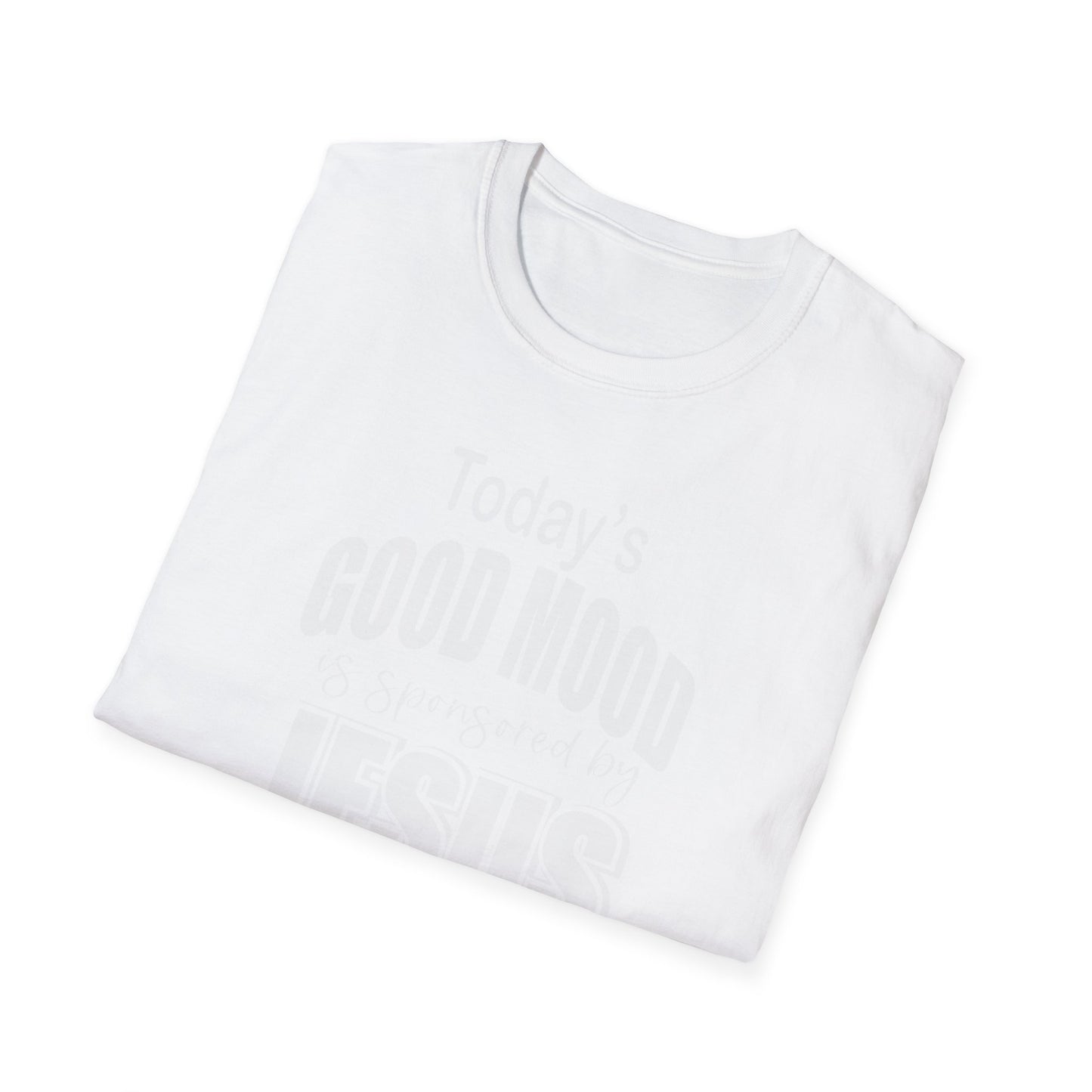 Christian Graphic T-Shirt — "Today's Good Mood: Jesus" Inspirational Faith Tee