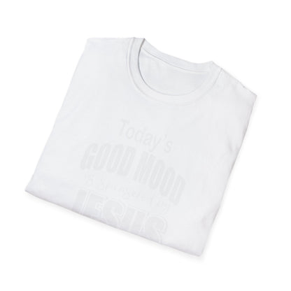 Christian Graphic T-Shirt — "Today's Good Mood: Jesus" Inspirational Faith Tee