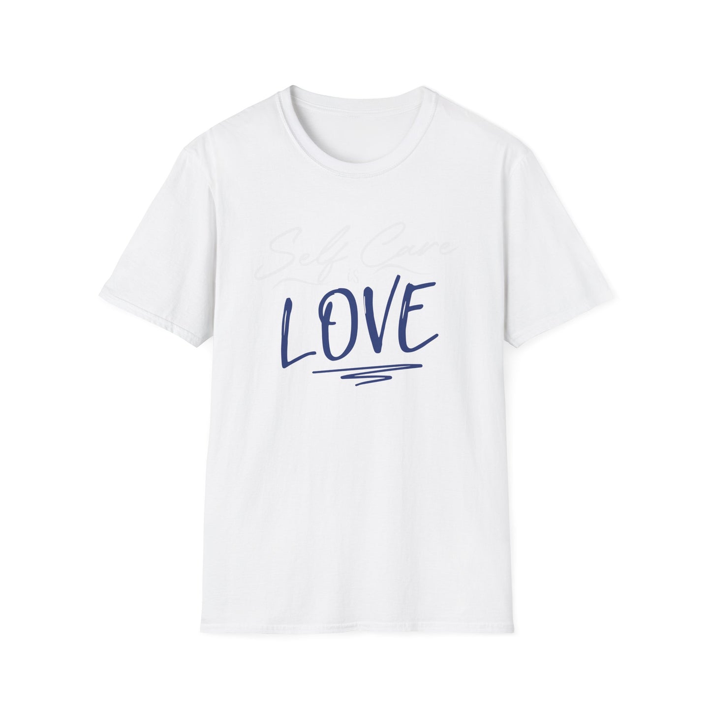 Love Script T-Shirt — Handwritten Navy Love Graphic Tee