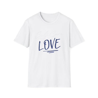 Love Script T-Shirt — Handwritten Navy Love Graphic Tee