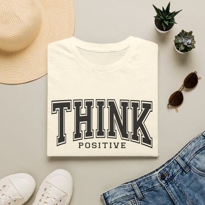 Think Positive T-Shirt — Inspirational Motivational Graphic Tee