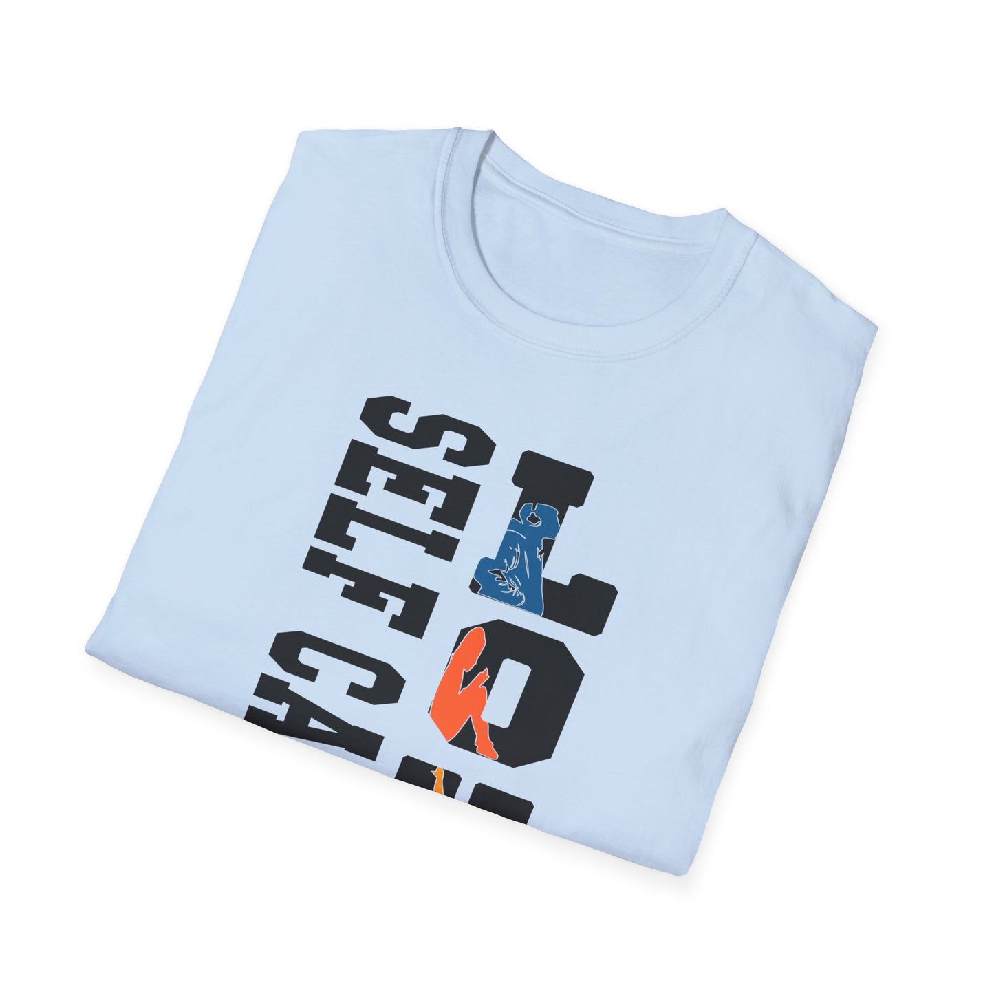 T-Shirt — "Self Care Is Love" Vertical Graphic Shirt | Mental Health & Self-Care Tee