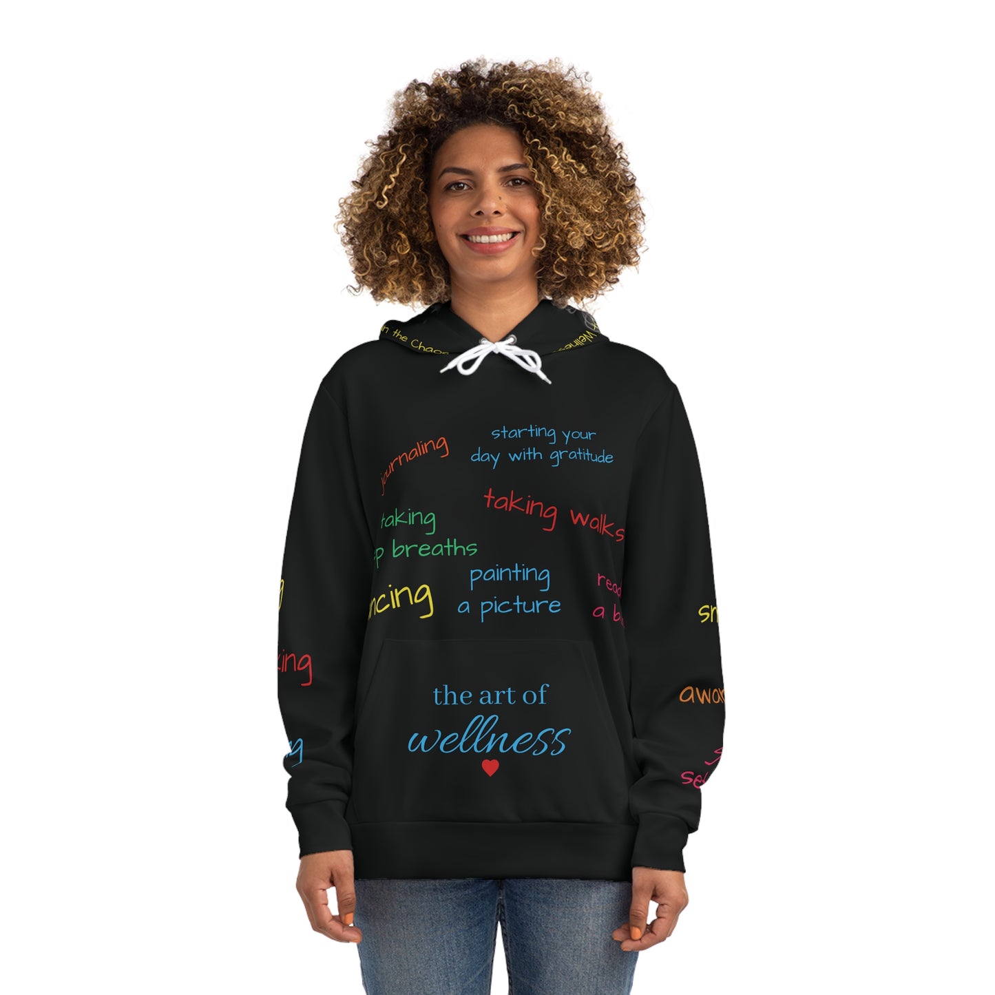 Wellness Words Hoodie — The Art of Wellness Self-Care Pullover
