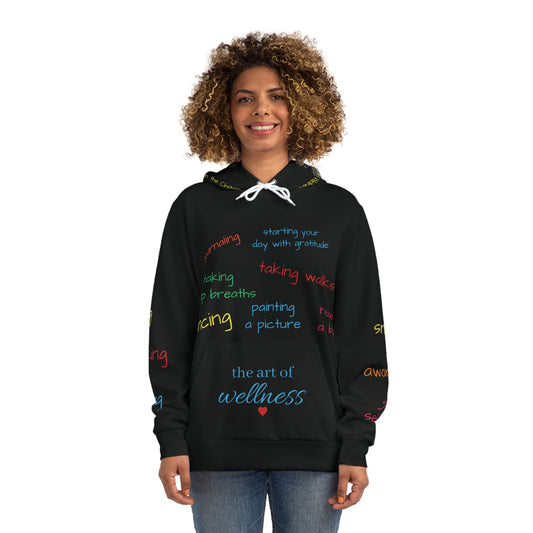 Wellness Words Hoodie — The Art of Wellness Self-Care Pullover