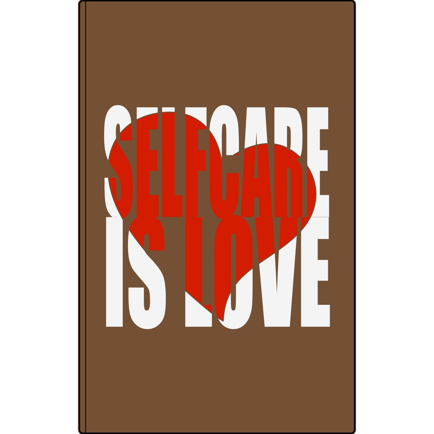 Journal — "Selfcare Is Love" Vegan Leather Engraved Notebook