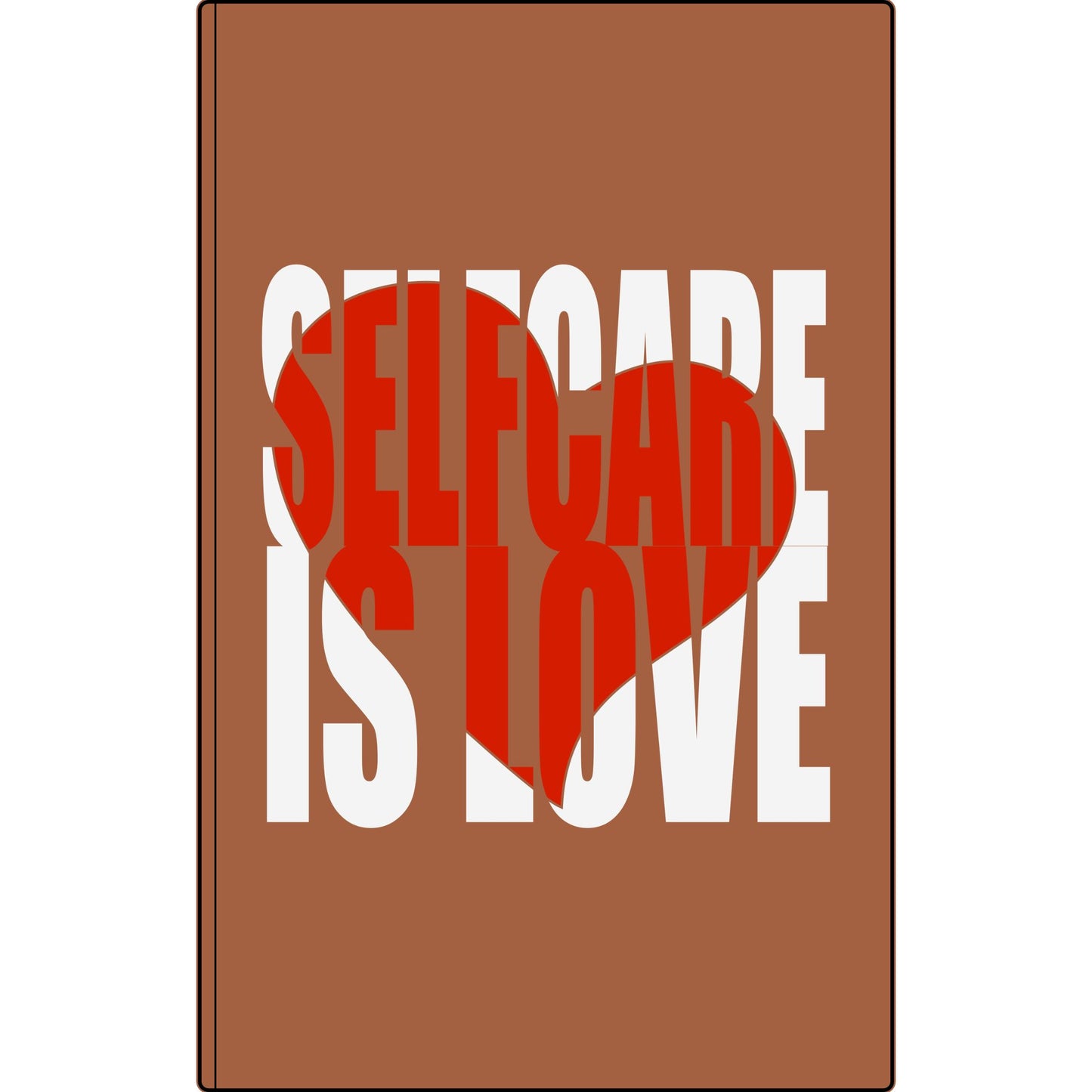 Journal — "Selfcare Is Love" Vegan Leather Engraved Notebook