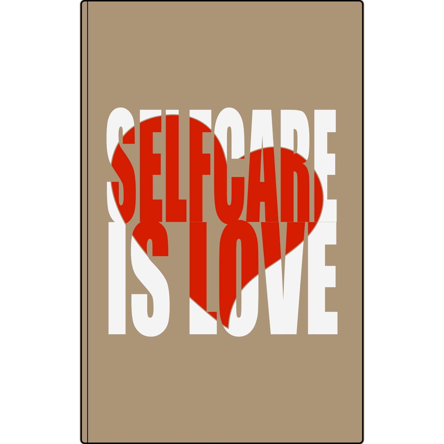 Journal — "Selfcare Is Love" Vegan Leather Engraved Notebook