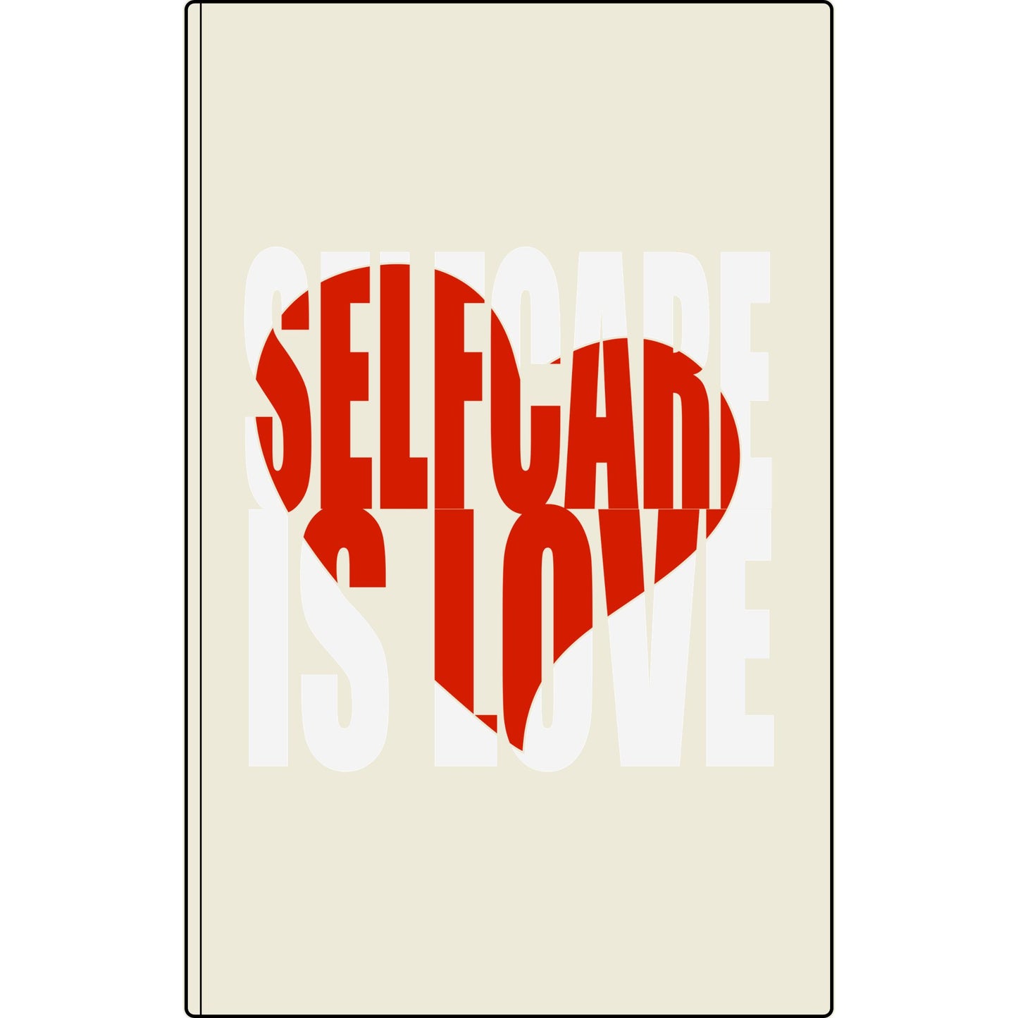 Journal — "Selfcare Is Love" Vegan Leather Engraved Notebook