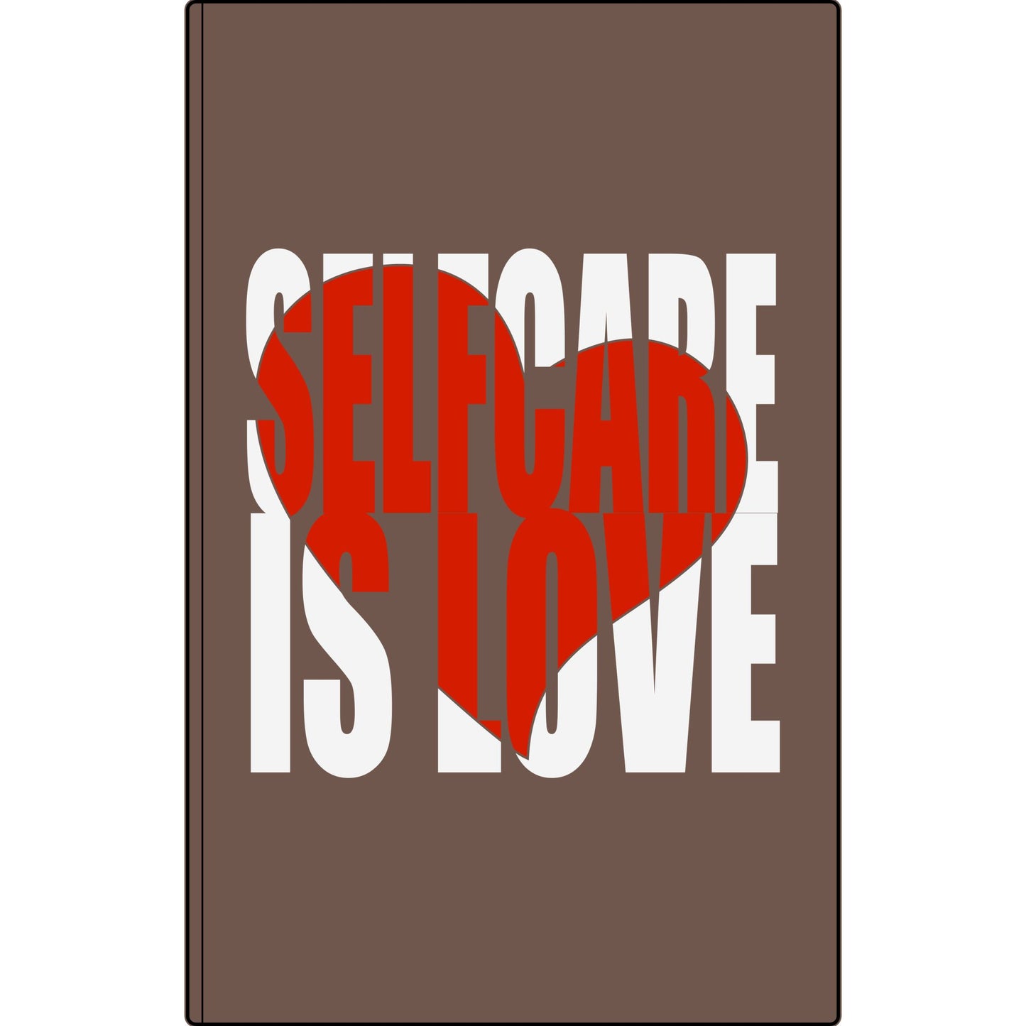 Journal — "Selfcare Is Love" Vegan Leather Engraved Notebook