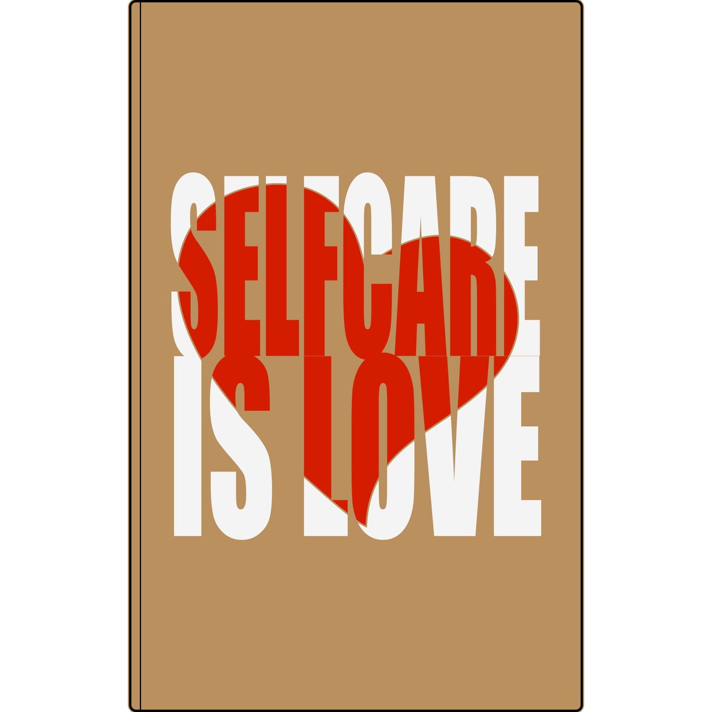 Journal — "Selfcare Is Love" Vegan Leather Engraved Notebook