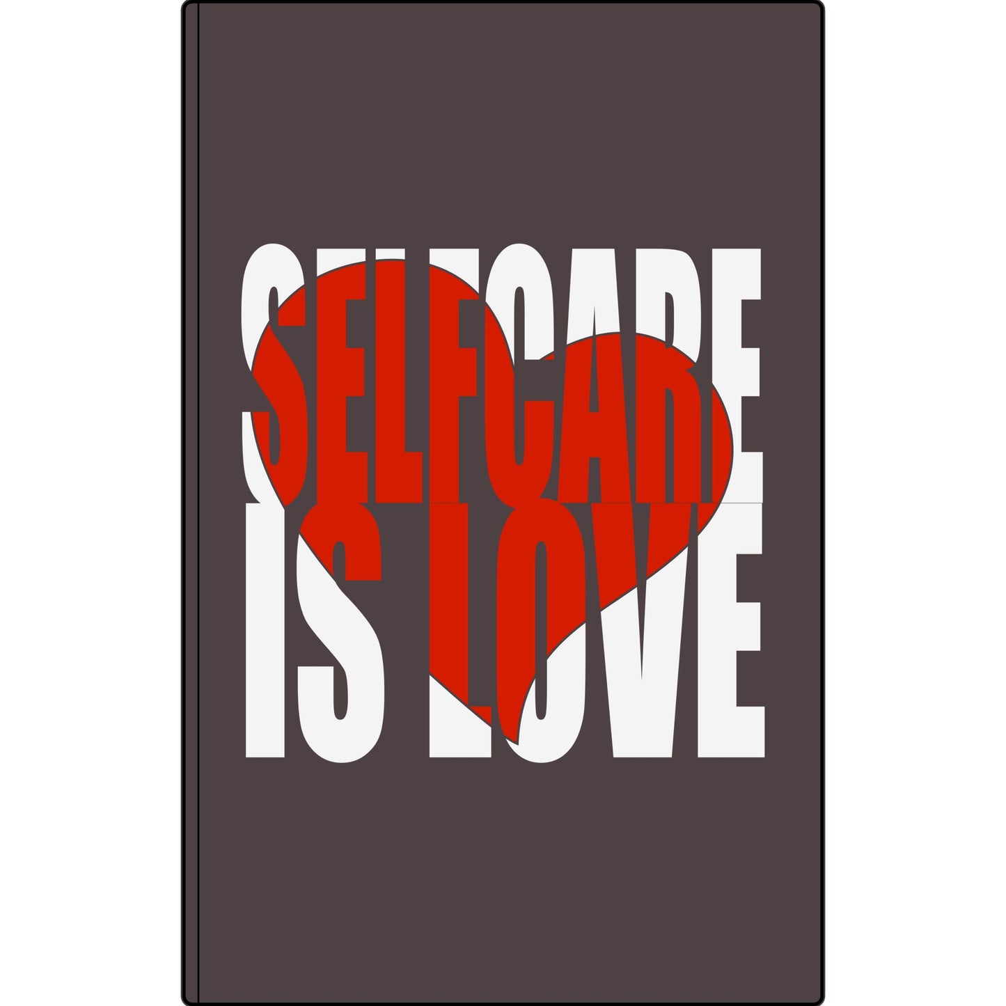 Journal — "Selfcare Is Love" Vegan Leather Engraved Notebook