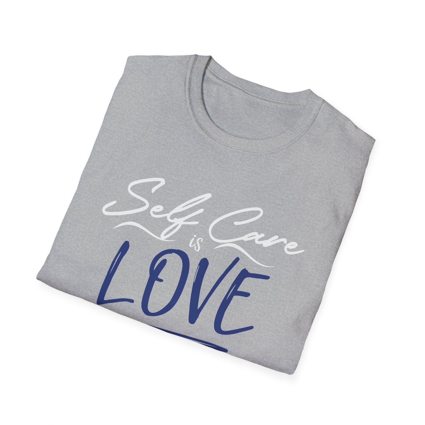 Love Script T-Shirt — Handwritten Navy Love Graphic Tee
