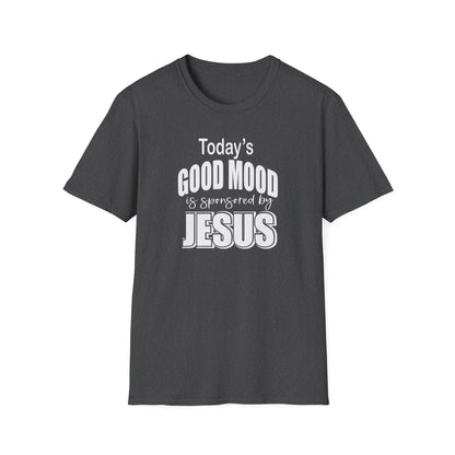 Christian Graphic T-Shirt — "Today's Good Mood: Jesus" Inspirational Faith Tee