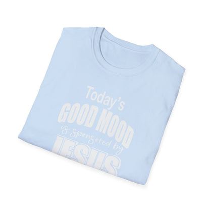 Christian Graphic T-Shirt — "Today's Good Mood: Jesus" Inspirational Faith Tee