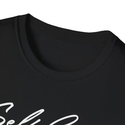 Love Script T-Shirt — Handwritten Navy Love Graphic Tee