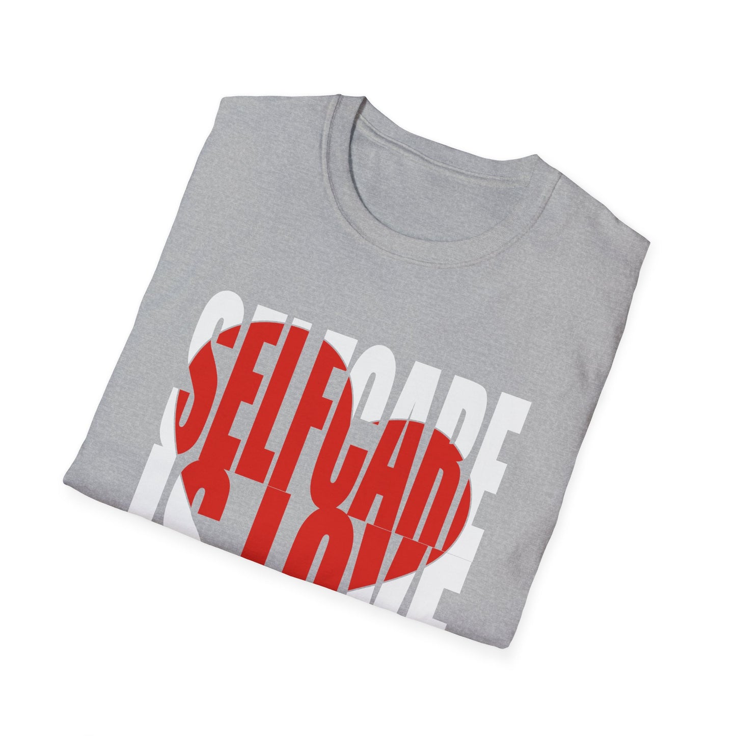 Self-Love Heart T-Shirt — Red Typography Valentine Tee
