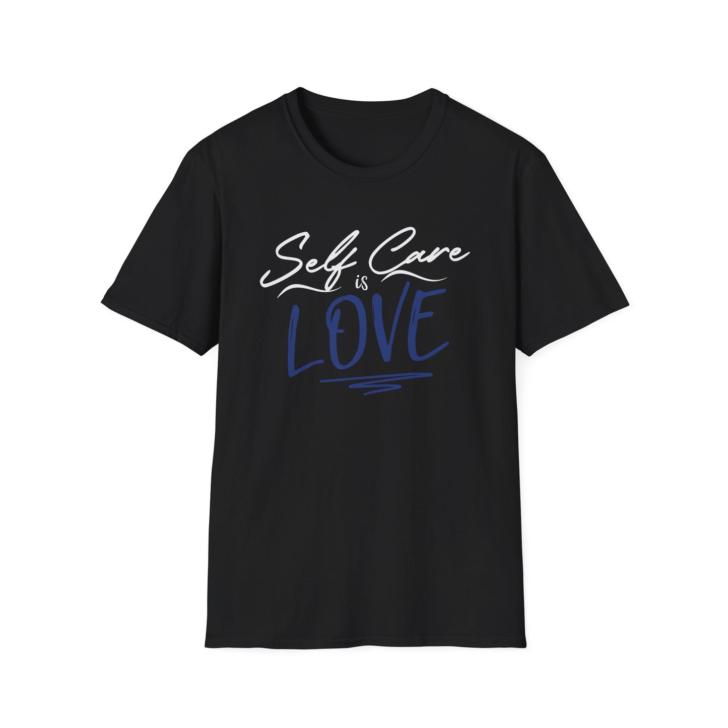 Love Script T-Shirt — Handwritten Navy Love Graphic Tee