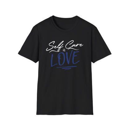 Love Script T-Shirt — Handwritten Navy Love Graphic Tee