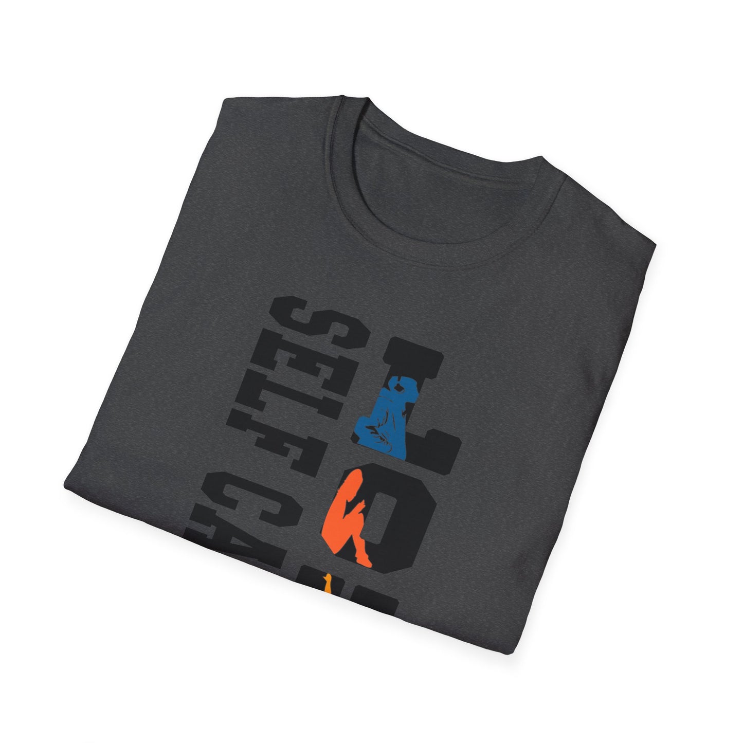 T-Shirt — "Self Care Is Love" Vertical Graphic Shirt | Mental Health & Self-Care Tee