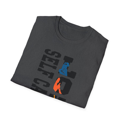 T-Shirt — "Self Care Is Love" Vertical Graphic Shirt | Mental Health & Self-Care Tee