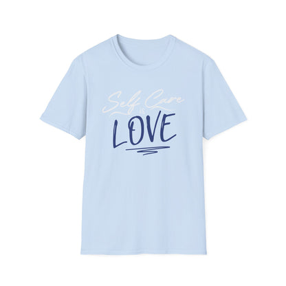 Love Script T-Shirt — Handwritten Navy Love Graphic Tee