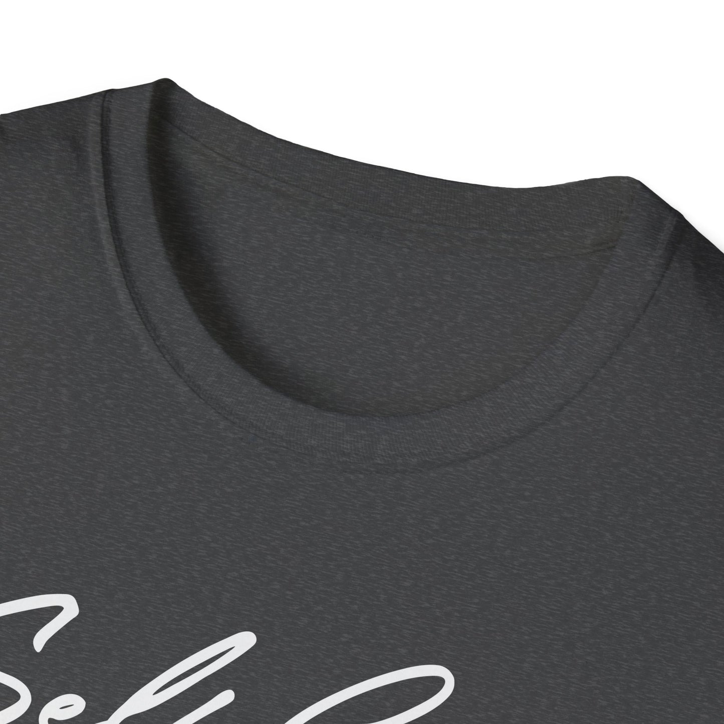 Love Script T-Shirt — Handwritten Navy Love Graphic Tee