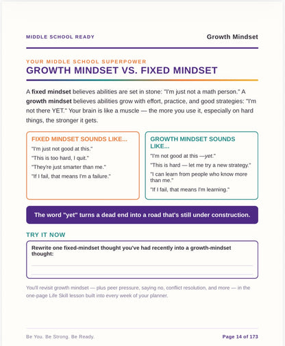 Middle School Ready: My 6th Grade Success Digital Planner