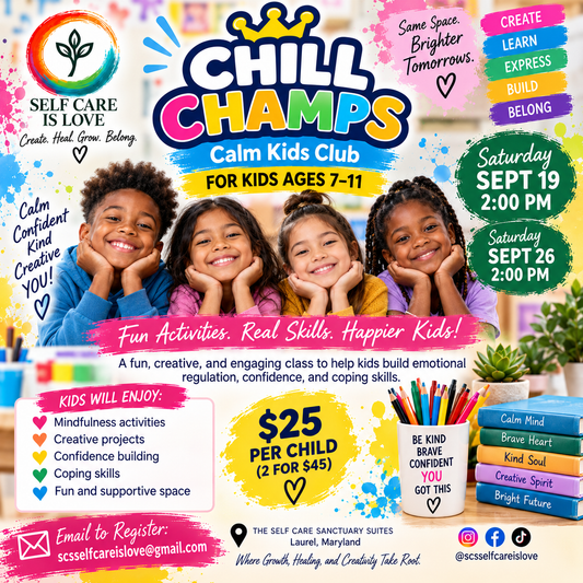 Chill Champs (Calm Kids Club) - September Class
