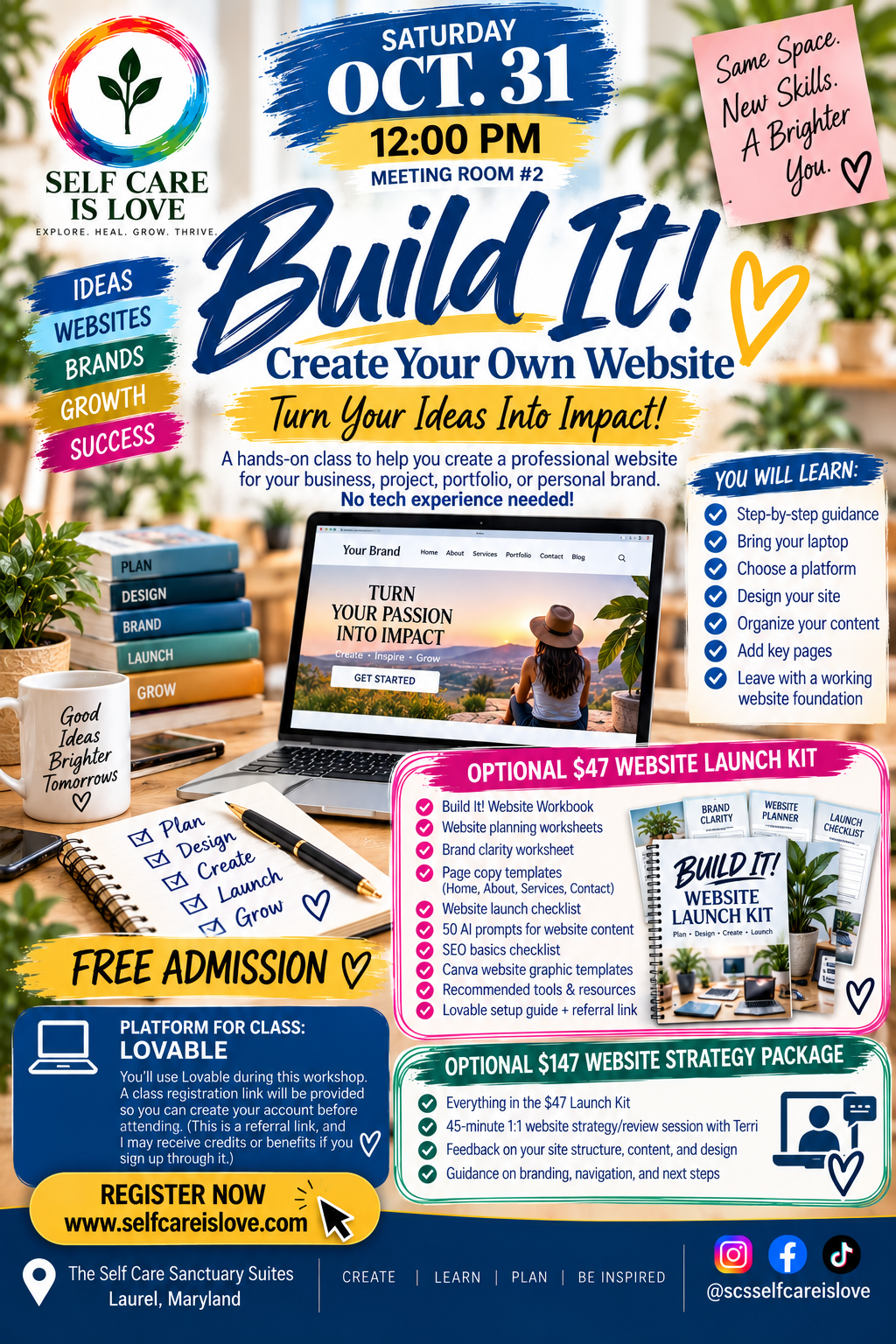 Build It! Create Your Own Website, October 31