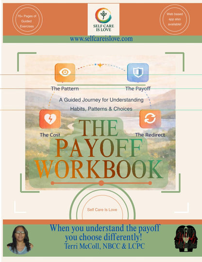 The Payoff Workbook cover - A Guided Journey for Understanding Habits, Patterns & Choices by Terri McColl